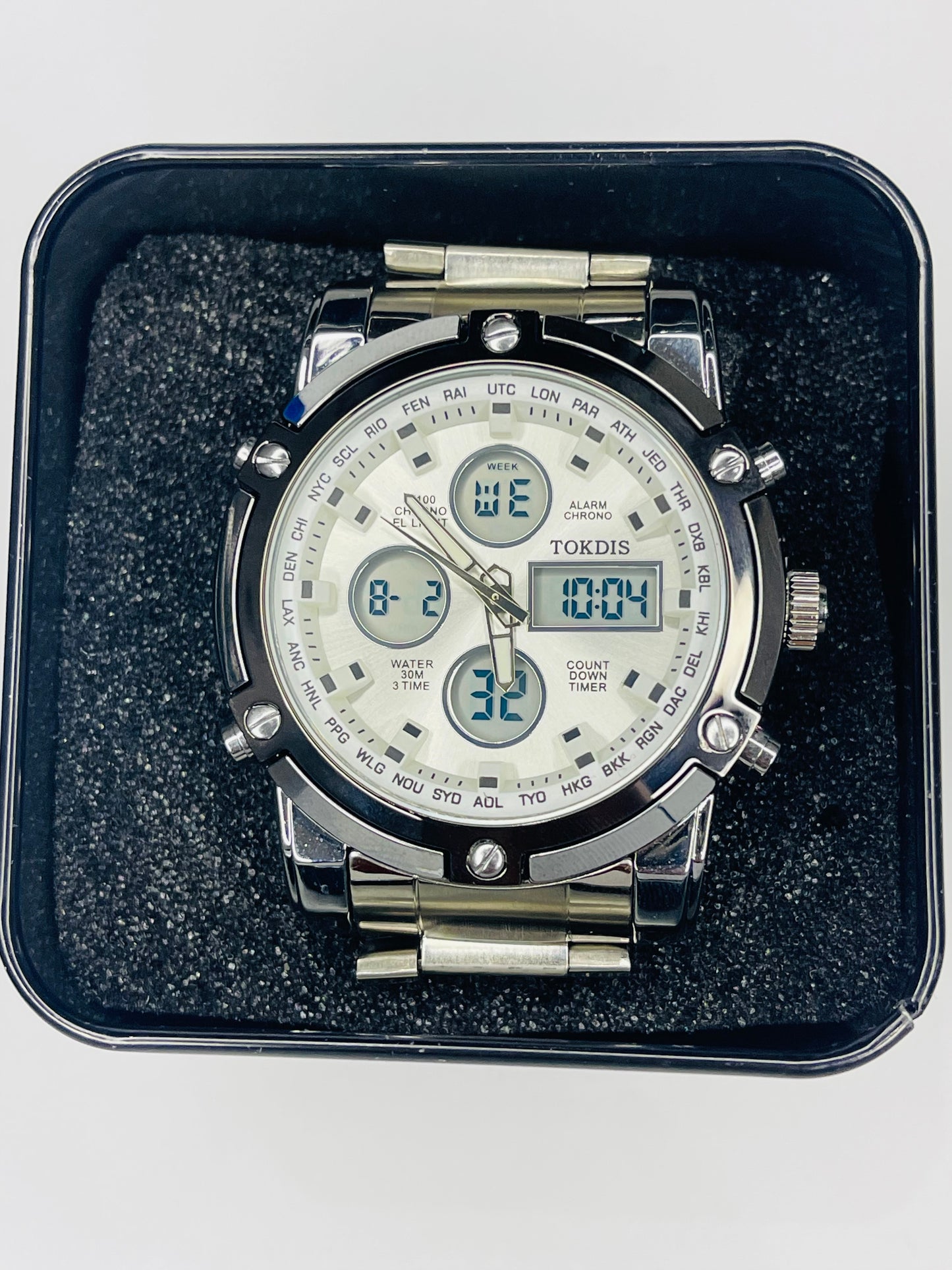 Alloy Big Dial Men Analog Watch